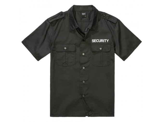 Košile US SECURITY krátký rukáv ČERNÁ