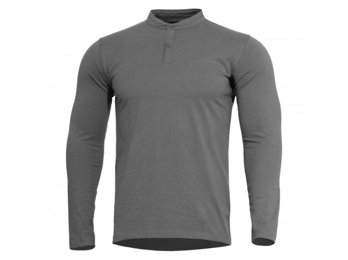 Triko ROMEO HENLEY 2.0 dlouhý rukáv ŠEDÉ -  WOLF GREY