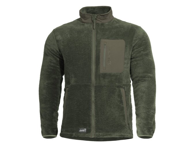 Mikina GRIZZLY FULL-ZIP ZELENÁ (velikost 3XL)