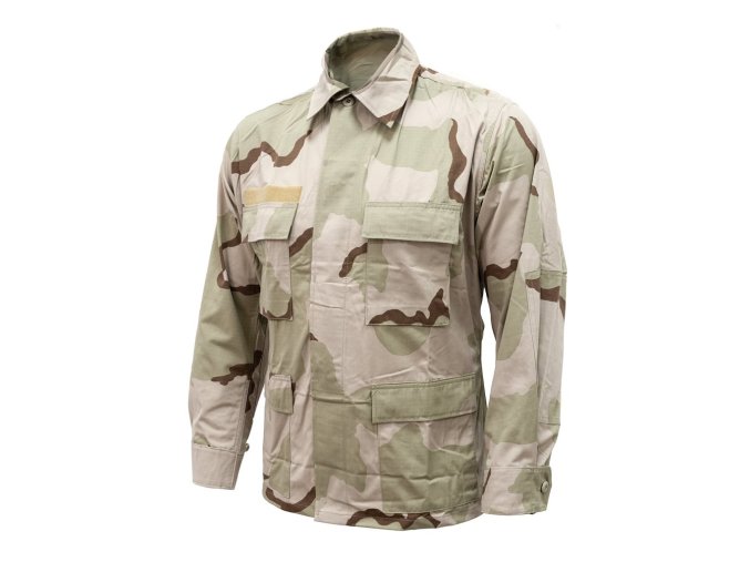 Blůza US typ BDU 3-COL DESERT rip-stop original použitá (velikost M-S)