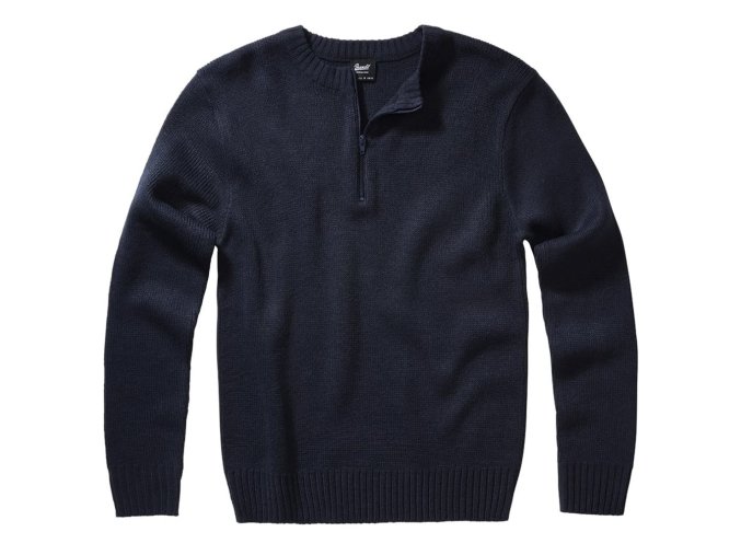 Svetr pulover Armee zip 3/4 NAVY MODRÝ (velikost 3XL)