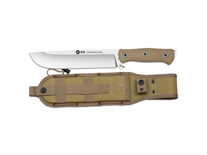Nůž s pevnou čepelí G10/CNC s pouzdrem COYOTE