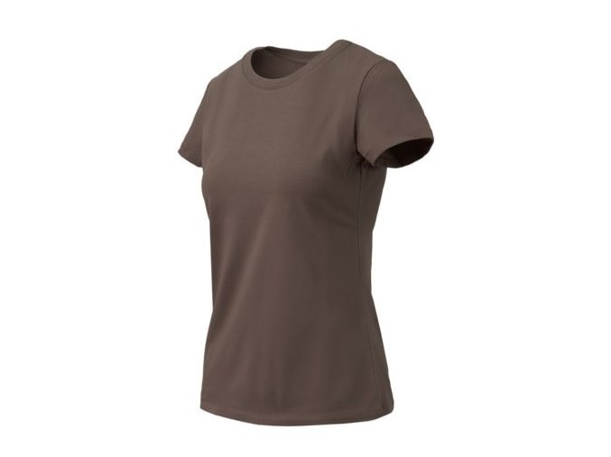 Triko dámské ORGANIC SLIM EARTH BROWN (velikost L)