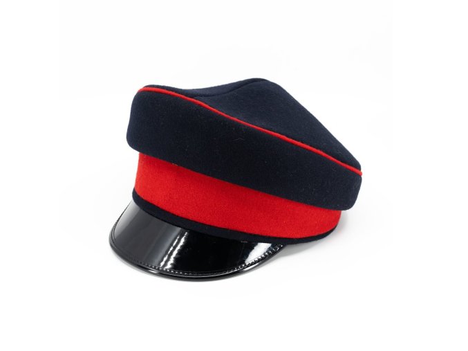 Brigadýrka BRITSKÁ dámská TMAVĚ MODRÁ-ČERVENÁ (velikost 55)