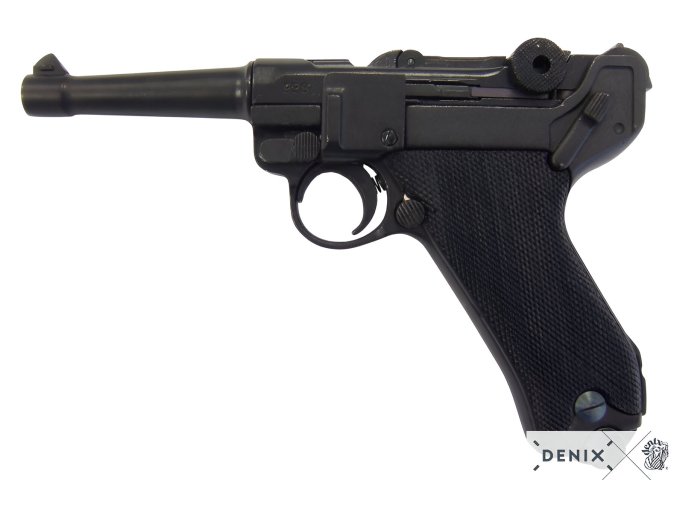 Replika pistole Parabellum Luger P08, Německo 1898