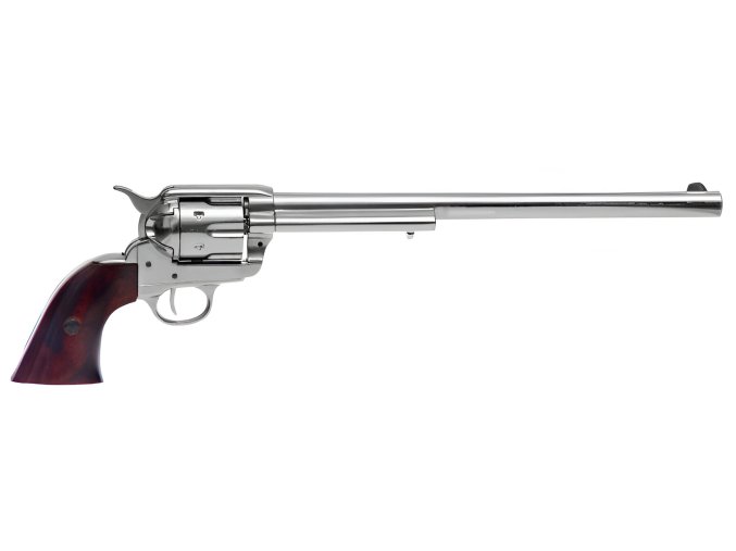 Replika revolver Colt Peacemaker 12", chrom, USA 1873
