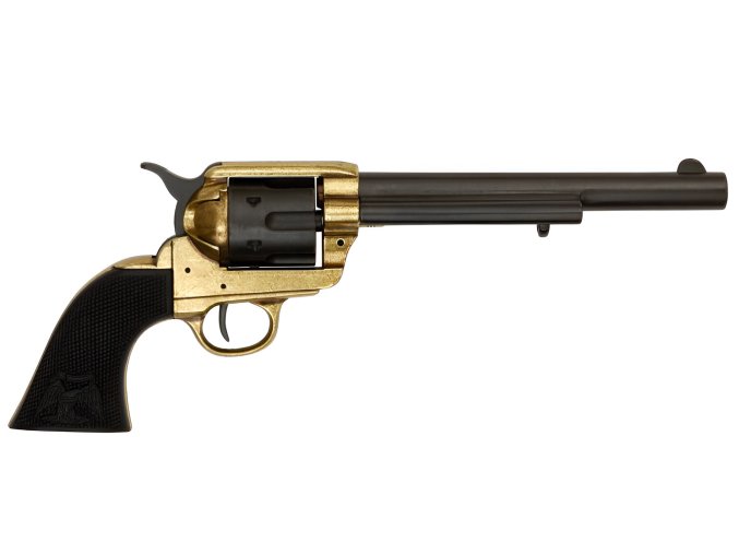 Replika revolver Colt Peacemaker 7,5", mosaz, USA 1873