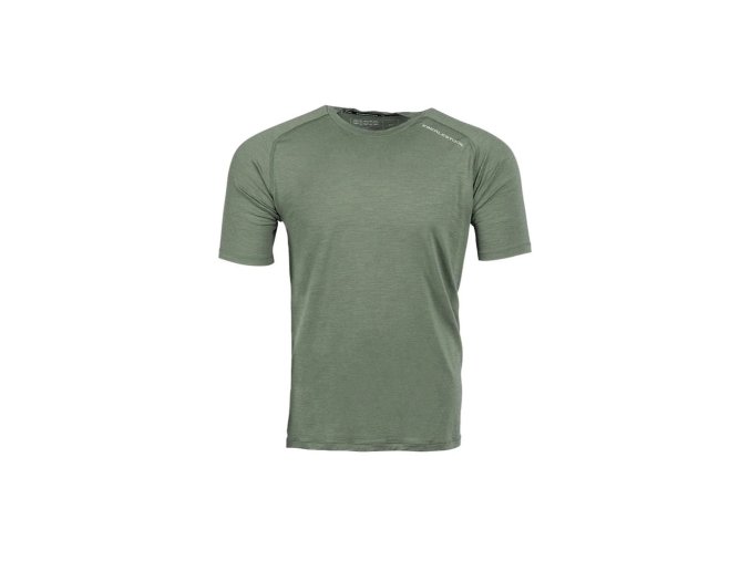 Triko funkční LOCHSA 180 MERINO krátký rukáv LODEN ZELENÉ (velikost L)