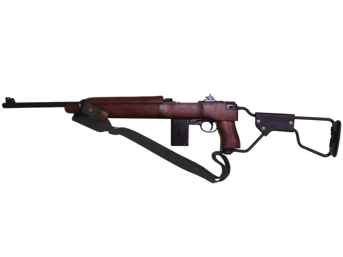 Replika puška USM1 A1 Carbine Paratrooper s popruhem, USA 1942
