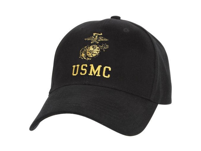 Čepice USMC baseball ČERNÁ