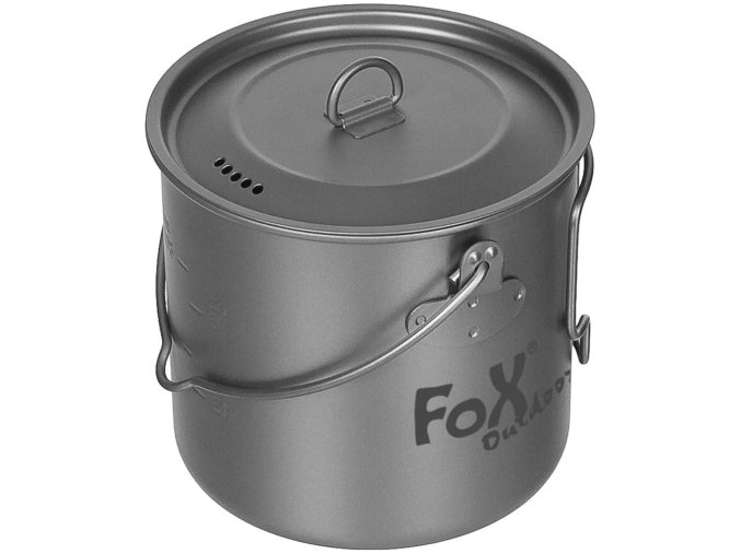 Hrnec FOX s pokličkou vysoký 1,1 l TITANOVÝ