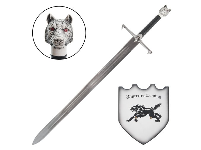 Meč Game of Thrones, Longclaw, Jon Snow, plaketa