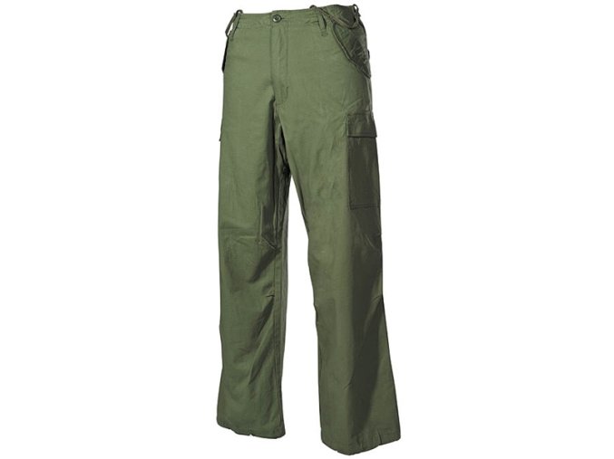 Kalhoty US M65 rip-stop ZELENÉ (velikost M)