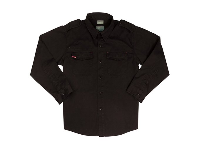 Košile VINTAGE FATIGUE ČERNÁ (velikost 3XL)