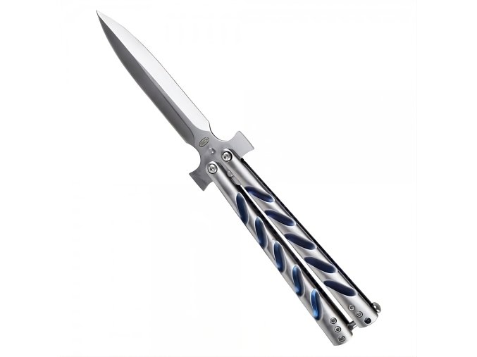 Nůž motýlek SCK Butterfly Cross silver