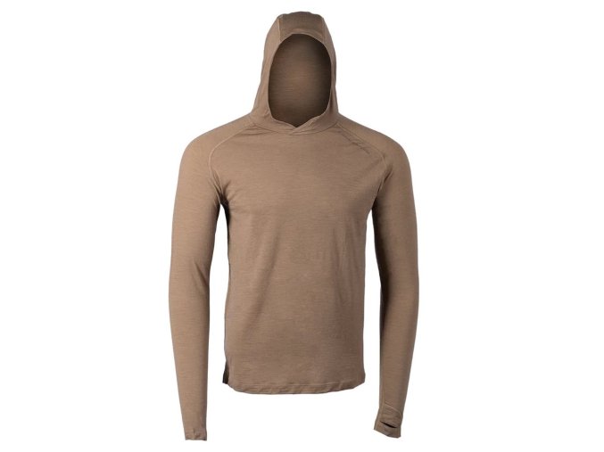 Mikina funkční LOCHSA MERINO DARK EARTH (velikost L)