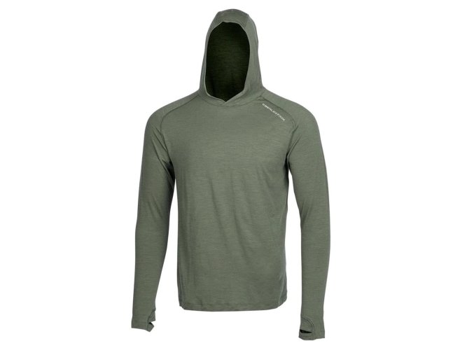 Mikina funkční LOCHSA MERINO LODEN ZELENÁ (velikost L)