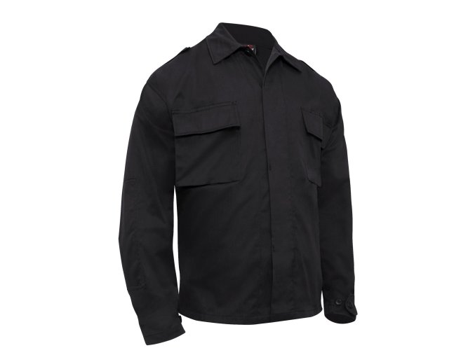 Košile taktická BDU dlouhý rukáv ČERNÁ (velikost 3XL)