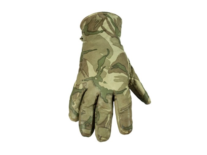 Rukavice kožené BRITSKÉ MK II Combat zateplené MTP použité (velikost 7)