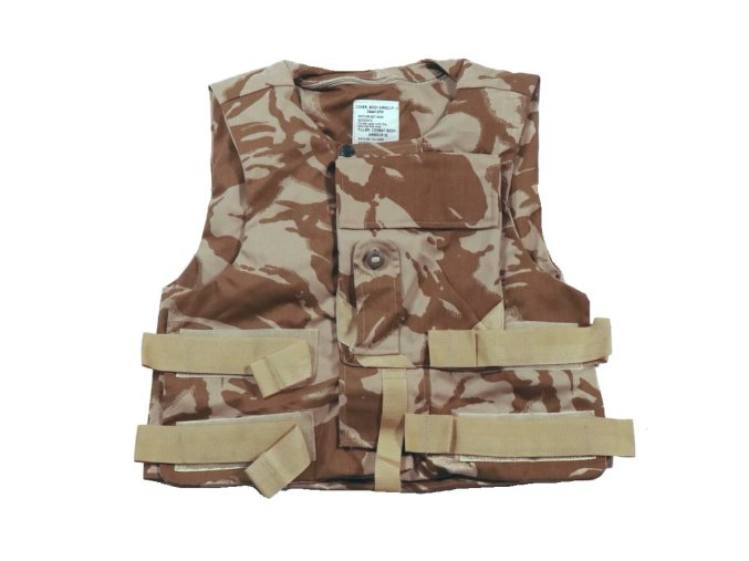 Vesta britská FLAK cvičná s výplní DPM DESERT použitá (velikost 170/100)