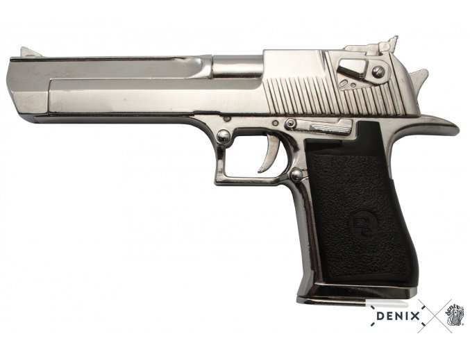 Replika pistole Desert Eagle, chrom, USA, Izrael 1982