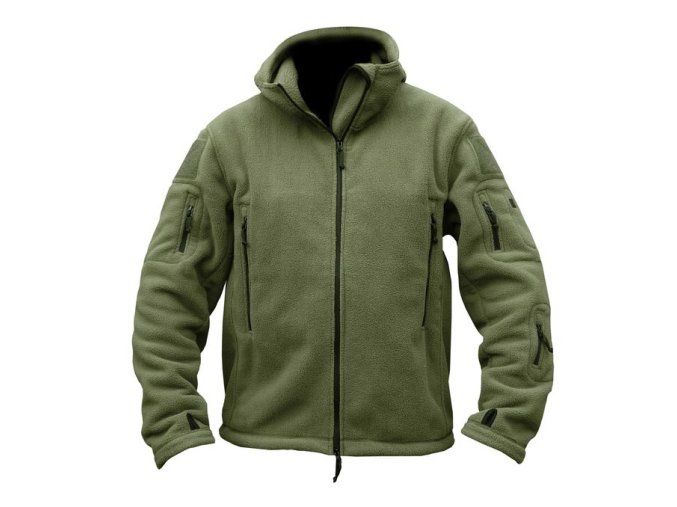 Mikina FLEECE RECON s kapucí ZELENÁ (velikost 3XL)