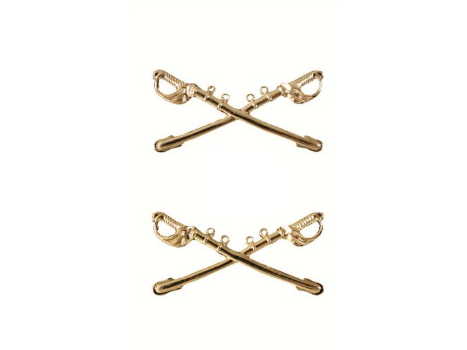 Odznak OFFICERS CAVALRY ZLATÝ