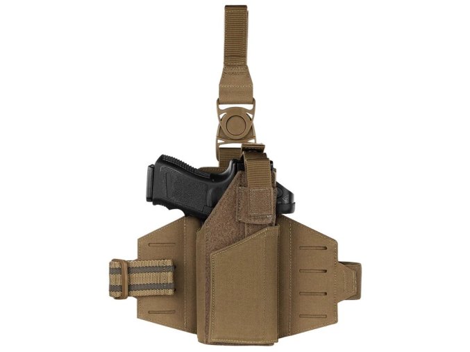 Pouzdro pistolové stehenní LCS RDS COYOTE BROWN