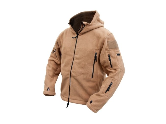 Mikina FLEECE RECON s kapucí COYOTE (velikost XL)