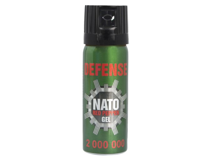 Sprej Defense NATO Red Pepper Gel Cone 50ml green