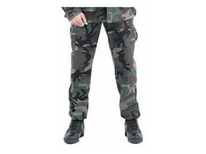 Kalhoty US BDU rip-stop WOODLAND
