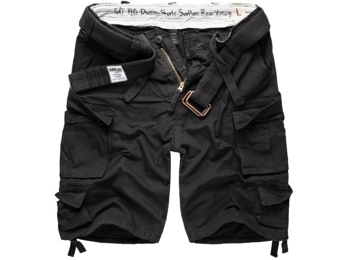 Kraťasy DIVISION ČERNÉ (velikost 3XL)