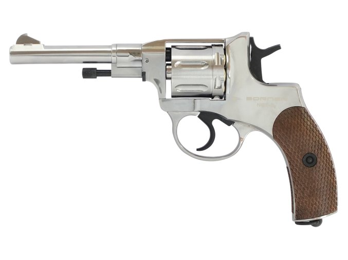 Vzduchový revolver Borner Nagant NGT-P silver