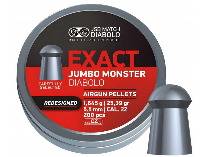 Diabolo JSB Exact Jumbo Monster Redesigned 200ks cal.5,52mm