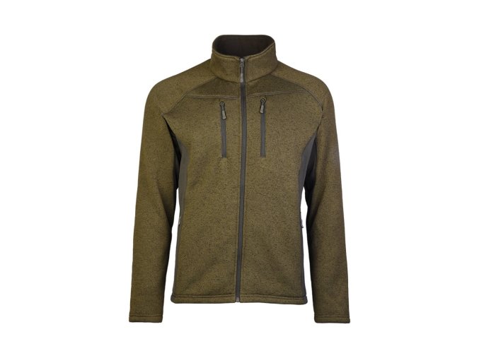 Mikina outdoorová STRUCTURE-FLEECE ZELENÁ (velikost 3XL)