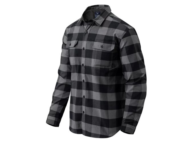 Košile GREYMAN dlouhý rukáv ŠEDÁ (velikost 3XL)