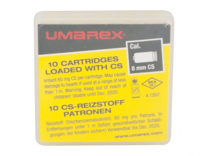 Plynové náboje CS 8mm pistole Umarex 10ks