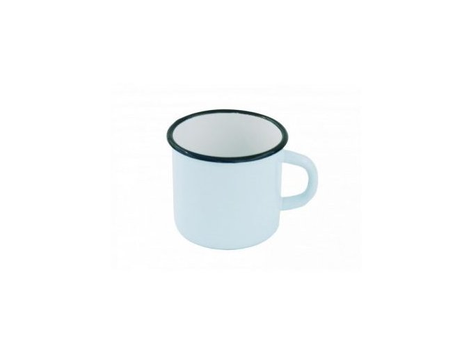 Hrnek plechový smaltovaný 400 ml strong BÍLÝ