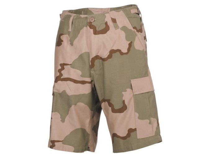 Kraťasy US střih BDU boční kapsy 3-COL DESERT