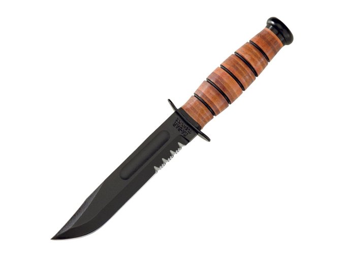 Nůž U.S.ARMY ozubené ostří ČERNÝ