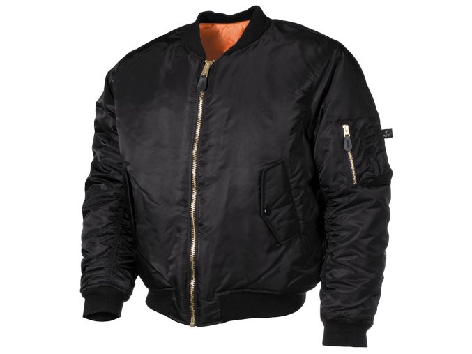 Bunda BOMBER US MA1 ČERNÁ