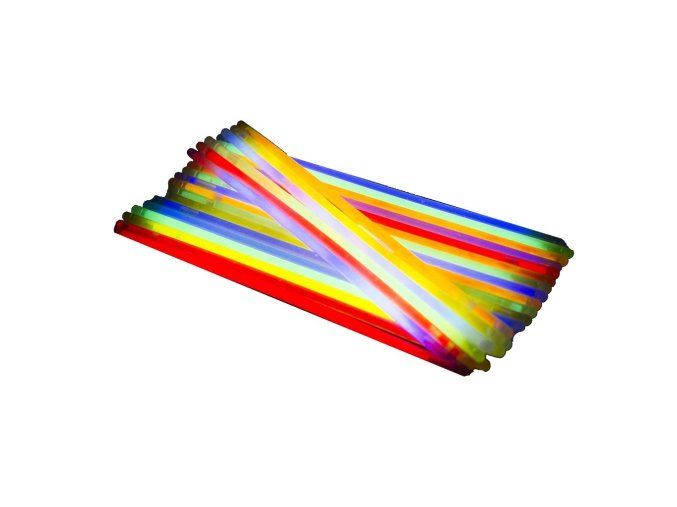 Světlo chemické 100 kusů v balení 20 cm mix barev
