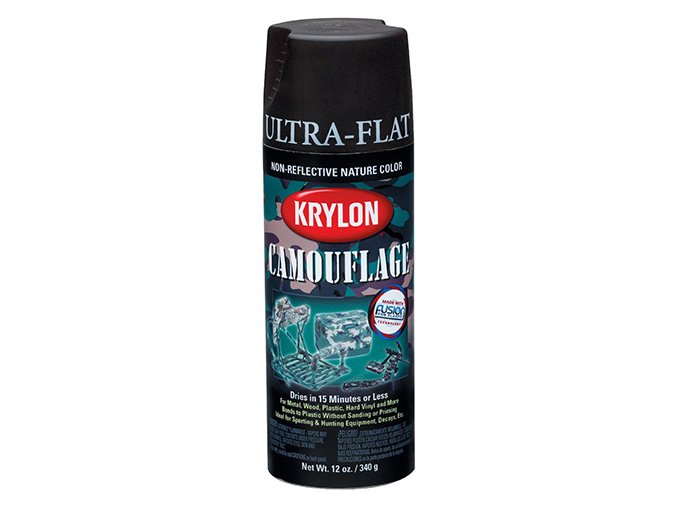 Barva KRYLON maskovací ve spreji ČERNÁ