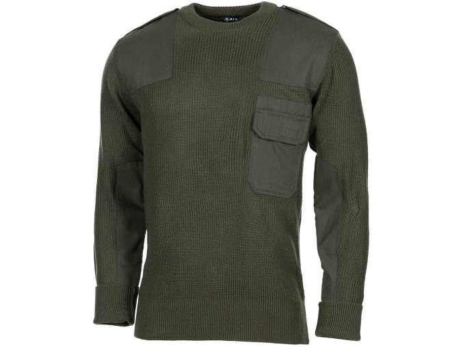 Svetr BW s náprsní kapsou AKRYL ZELENÝ