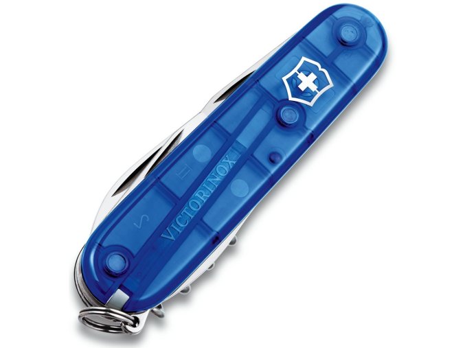 Nůž kapesní SPARTAN 91mm MODRÝ transparentní