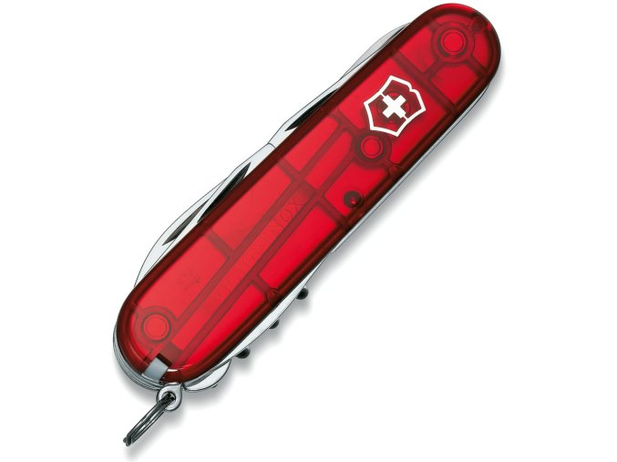 Nůž kapesní CLIMBER 91mm ČERVENÝ transparentní
