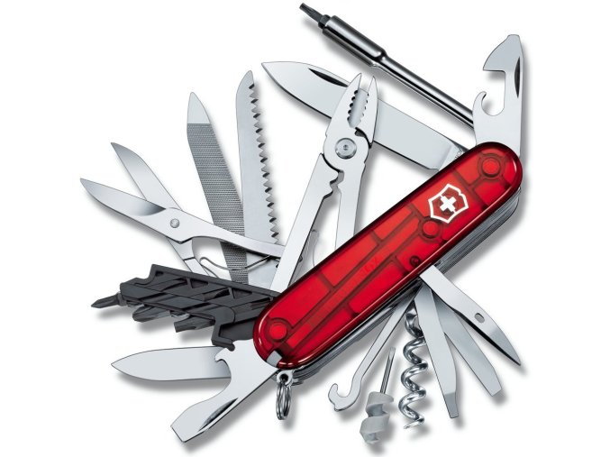Nůž kapesní CYBERTOOL 41 91mm ČERVENÝ transparentní