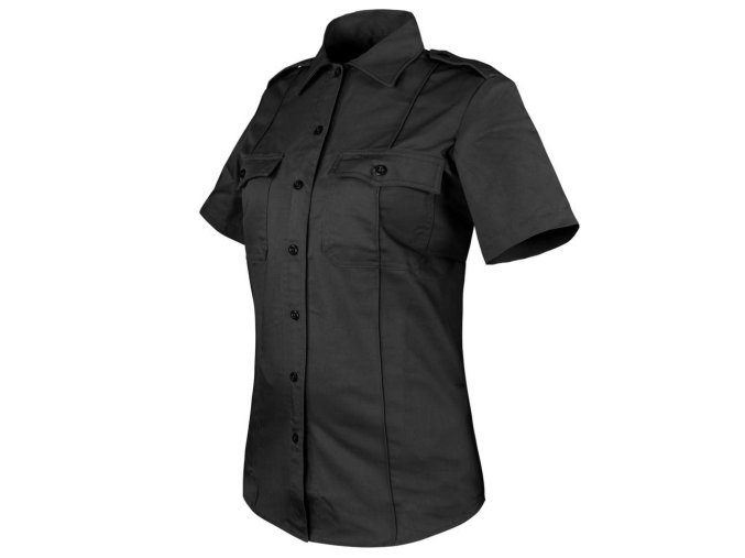 Košile dámská CLASS UNIFORM krátký rukáv ČERNÁ
