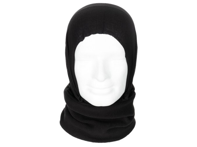 Šátek multifunkční Acryl-Spandex/Fleece ČERNÝ