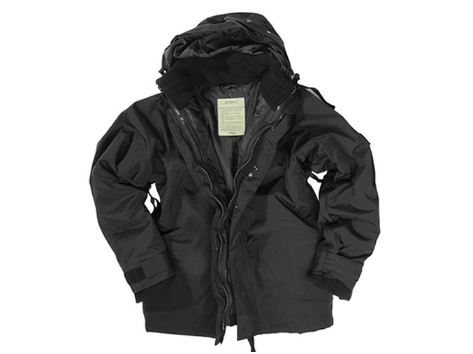 Bunda US s vložkou FLEECE ČERNÁ